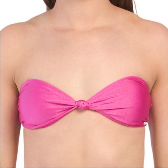 💖KENDALL + KYLIE RASPBERRY PINK STRAPLESS BIKINI TOP & BOTTOMS SET XL - Picture 3 of 9